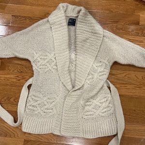 Cream chunky cardigan